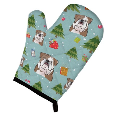 

Carolines Treasures BB5008OVMT Christmas English Bulldog Oven Mitt Large multicolor
