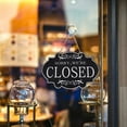 thumbnail image 3 of Open & Closed Sign for Business Shops, Durable Double-Sided Reversible Wooden Hanging Sign for Storefront Door or Window Ideal for Coffee Shops Restaurants & Retail Shops, 1Pc(Khaki,11.8x7.9"), 3 of 8