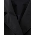 thumbnail image 4 of Womens Cropped Jacket Long Sleeve Belted Trench Coat Solid Color_Special Gift, 4 of 5