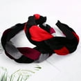 thumbnail image 4 of Large Hair Bands Velvet Woven Twists Wig Braided Head Headband Three-Strand Braided Wide-brimmed Hairband Hair Accessories Women (hoary), 4 of 7