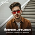 thumbnail image 2 of Gafas de bloqueo de luz azul Goiteia teñidas de rojo para dormir, 2 of 7
