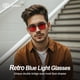 thumbnail image 2 of Gafas de bloqueo de luz azul Goiteia teñidas de rojo para dormir, 2 of 7