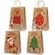 thumbnail image 1 of Bolsas de regalo de Navidad Kraft 24 bolsas en diferentes estilos Bolsas de papel de Navidad con asas Bolsas de regalo de Navidad con estampados navideños para envolver regalos Suministros d JFHHH pequeña, 1 of 5