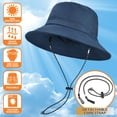 thumbnail image 3 of (2 pack) EINSKEY Packable Sun Hat, Foldable Bucket Hat with Clip for Travel on Bag, 3 of 7