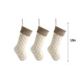 thumbnail image 3 of NSESSHome 3Pcs Knitted Christmas Stocking Classic Large Stockings for Family Holiday Christmas Party Decorations, 3 of 8