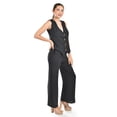 thumbnail image 2 of Set chaleco y pantalon a rayas Roman Fashion / Juvenil, 5073 (Negro lineas) negro M, 2 of 5