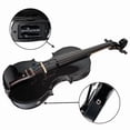thumbnail image 3 of 4/4 Full-Size Violin Violin Sound and Electric Violin Solid Wood Body Accessories High Quality Black Electric Violin, 3 of 5