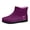Purple, variant on Women's Fashion Ankle B𝗈𝗈𝑡𝑠 S𝗅ip On Plastic Rain Shoes Wate𝗋proof Outdoor Casual Shoes Lightweight Non-S𝗅ip Booties So𝗅id Color Che𝗅sea Booties