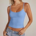 thumbnail image 3 of Women’s Scoop Neck Adjustable Strap Sleeveless Tank Top Soft Stretchy Fitted Camisole Basic Layering Shirt for Daily Wear, 3 of 8