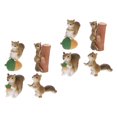 thumbnail image 1 of 8 piezas de juguete para coche de bebé, adorno de ardilla, microardillas, accesorios de decoración para bebés, decoraciones de ducha de bosque, 1 of 6