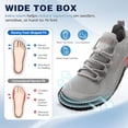 thumbnail image 4 of OrthoComfoot Men's Orthopedic Wide Barefoot Shoes, Comfortable Arch Support Wide Toe Box Zero Drop Walking and Training Sneakers, 4 of 6