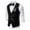 Black, variant on Mens Autumn and Winter Personality Sequins Casual Vest Jacket