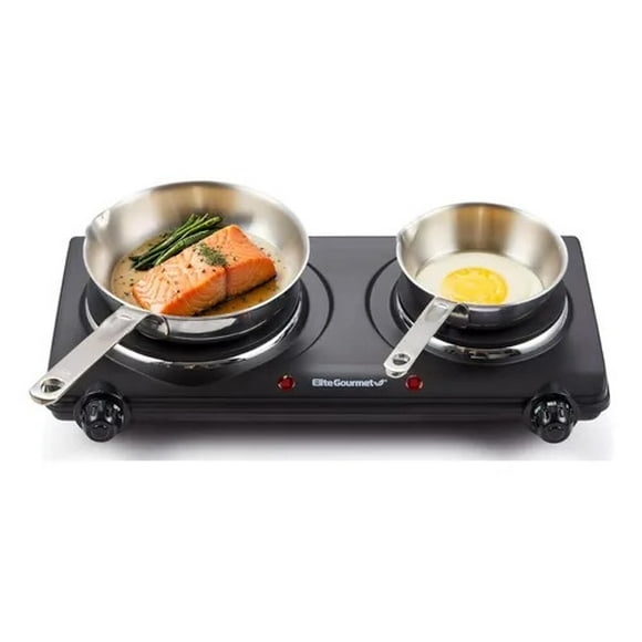 Parrilla Electrica ELITE CUISINE 2 Quemadores Color Negro