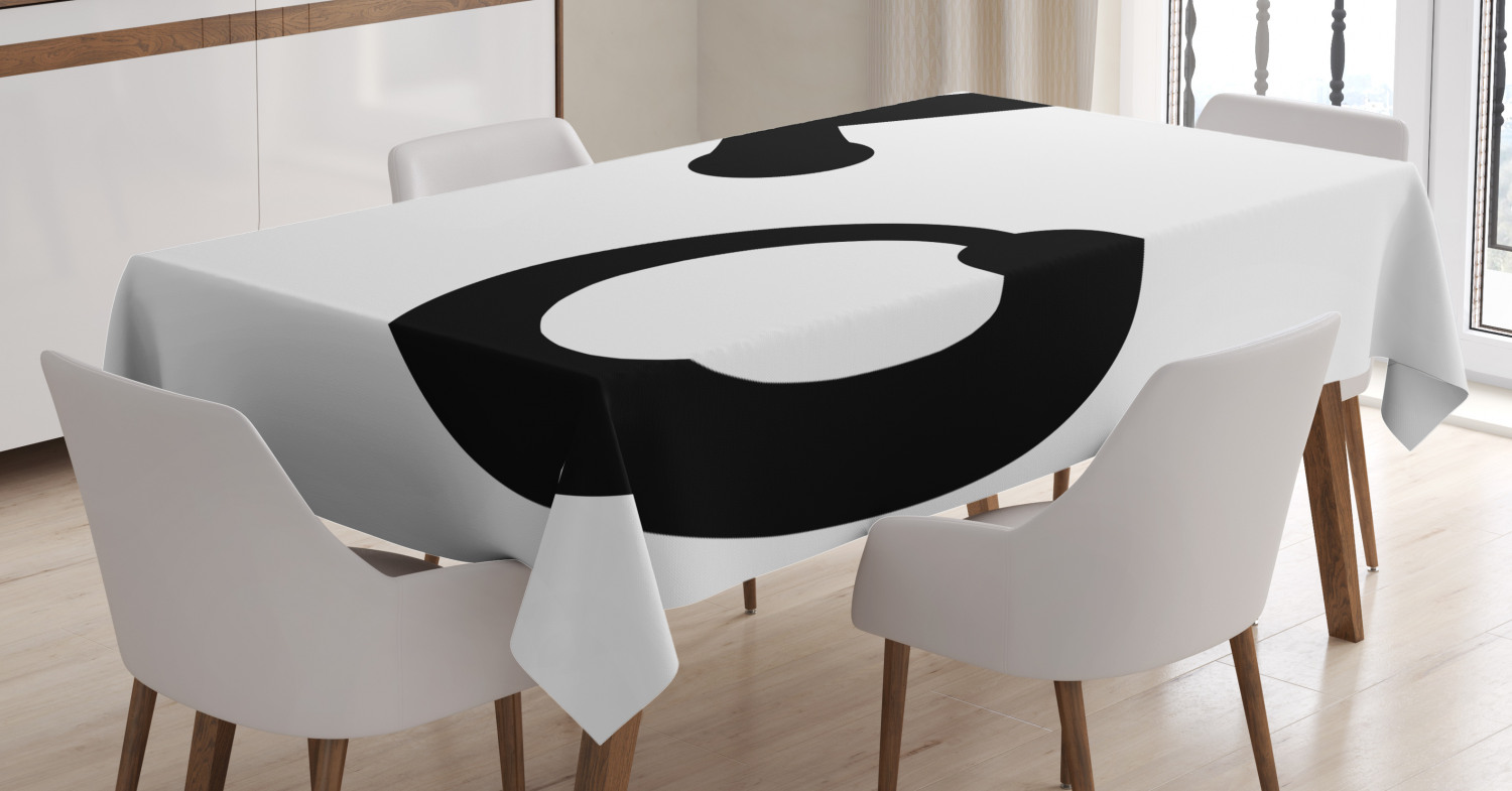 Xo Decor Tablecloth, Love and Friendship Expression Letters Symbolic