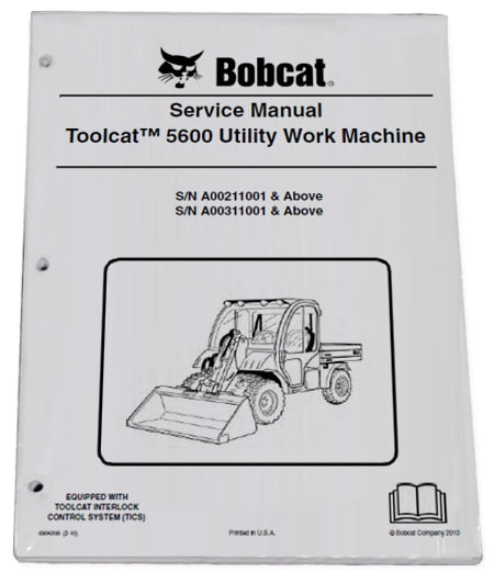 Part Number # 6902819 Bobcat 5600 Utility Vehicle Workshop Repair Service Manual 