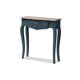 thumbnail image 2 of Mesa consola Baxton Studio Mazarine Classic y Provincial con acabado de pícea azul Baxton Studio CES11-Blue Spruce-ST, 2 of 2