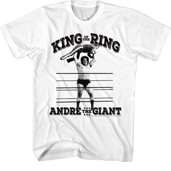 Andre The Giant King Of The Ring White Adult T-Shirt 4Xl
