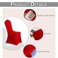 thumbnail image 4 of Skksst Stretchy Spandex Dining Chair Slipcover Wedding Party Banquet Home Seat Protector Cover, Set Of 4, 4 of 5