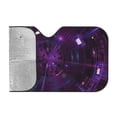 thumbnail image 2 of YFYANG Front Windshield Sun Shade, Purple Sci-Fi Tunnel Foldable Car Visor for Cars, Trucks, SUVs, Medium, 2 of 9