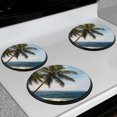 thumbnail image 7 of Gas Stove Burner Cover,Electric Stove Top Protector,Easy to Clean,Coconut Trees by the Sea under a Cloudy Sky, 7 of 7