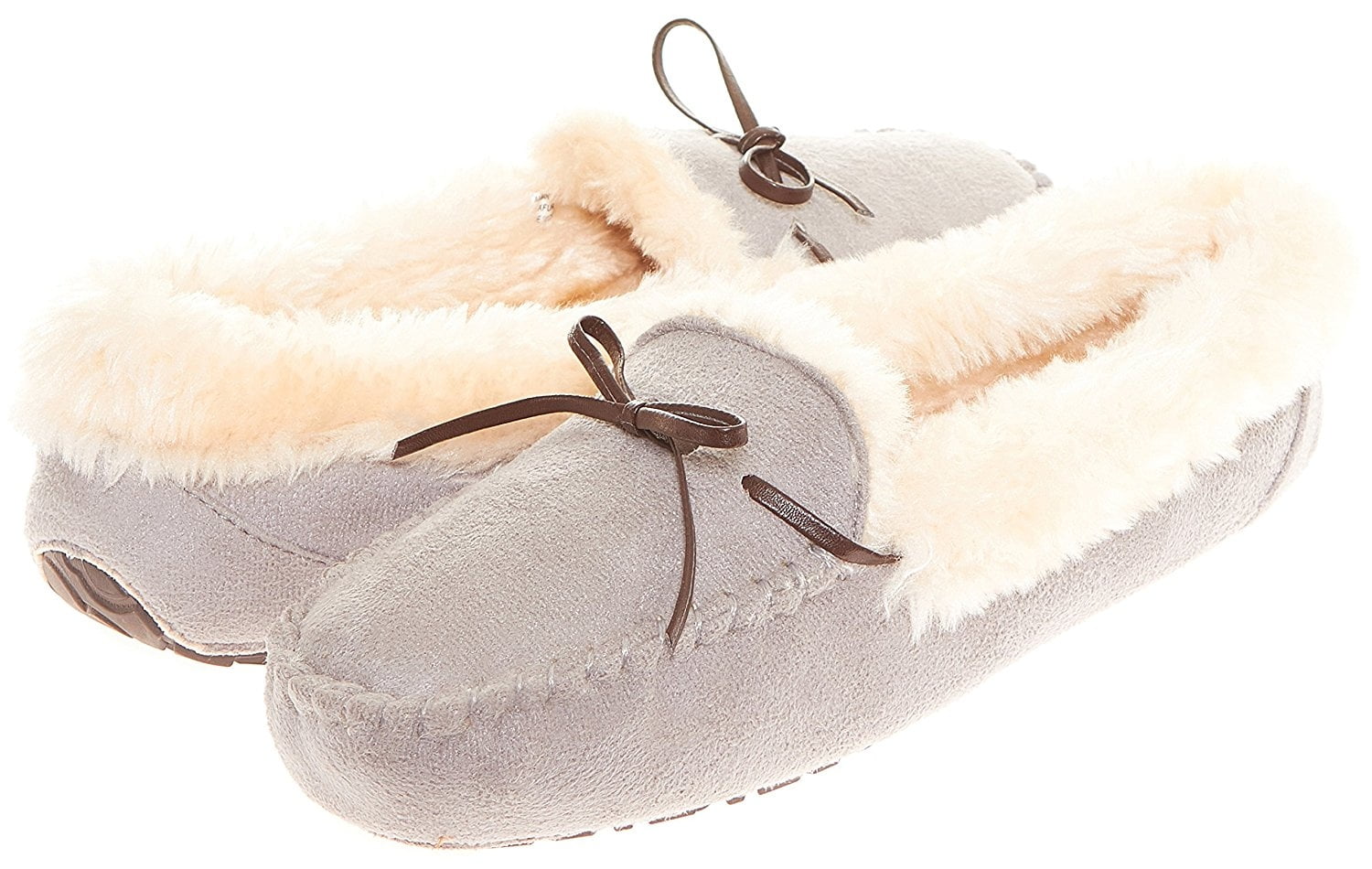 fur lined moccasins womens