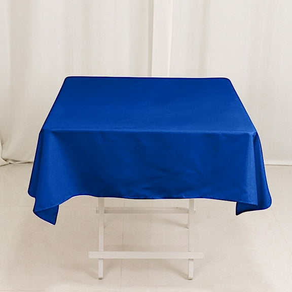 BalsaCircle Royal Blue 54" x 54" Cotton Blend Square Tablecloth Reception Catering Dining Table Linens