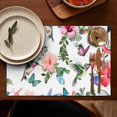 thumbnail image 5 of Pioneer Flower Floral Print Pattern Summer Placemats Table Placemats Set Of 4-Linen Kitchen Washable Placemats Table Mats 12x18 Inch Non-Slip Heat Resistant, 5 of 5