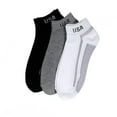 thumbnail image 2 of 6 Pairs Ankle Quarter Crew Mens Socks Low Cut 10 13 Sport Black Grey Charc New, 2 of 5