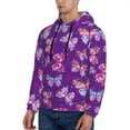 thumbnail image 2 of Hoodies for Men - Bright Butterflies Long Sleeve Comfrt Men'S Fashion Hoodies & Sweatshirts, Sweatshirts for Men Hoodies Pullover Clothing Clothes with Pouch, 2 of 7