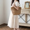 thumbnail image 6 of Miluxas Girls Summer Floral Dress Smocked Ruffle Sleeve Beach Party Boho Flowy Dresses Beige 14 Years, 6 of 9