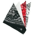 thumbnail image 5 of (5 pack) Hello Hobby Fashion Cotton Unisex Bandana, Black Paisley, 5 of 6