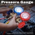 thumbnail image 5 of 3 Way AC Gauges Set, AC Manifold Gauge Set for R134a R12 R22 R502 Refrigerant with 3FT Flameproof Hoses & Adapter, Puncturing Can Tap Tools kit, 5 of 8