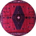 thumbnail image 1 of Ahgly Company Indoor Round Persian Pink Traditional Area Rugs, 6' Round, 1 of 4