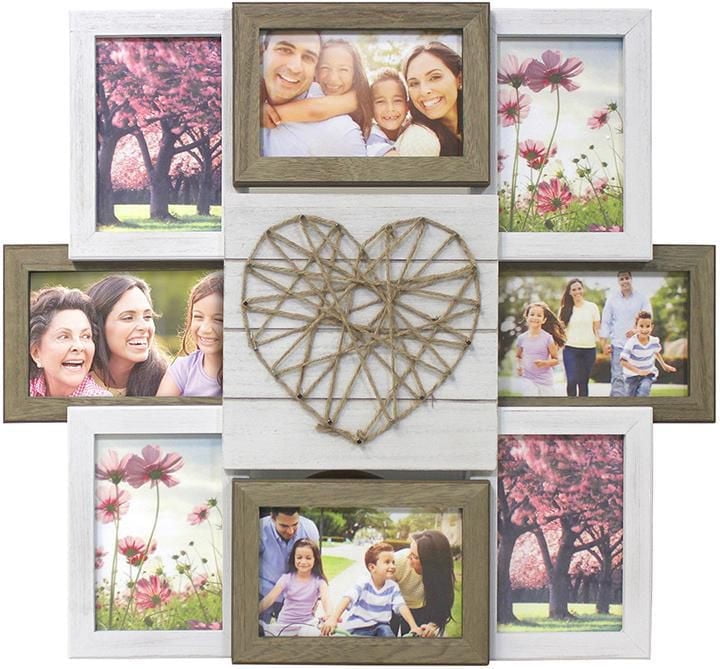 8 Opening Photo Collage Heart String