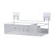 thumbnail image 1 of Organizador de baño de pared con 2 compartimentos, sin necesidad de taladrar, de alambre metálico., 1 of 8