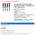 thumbnail image 2 of Front and Rear Strut and Coil Spring Assembly 4 Piece Kit - Compatible with 2004 - 2008 Acura TL 2005 2006 2007, 2 of 2