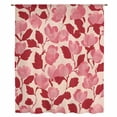 thumbnail image 2 of Red Pink Floral Spring Sheer Curtains 84 Inches Long, Blooming Botanical Garden Light Filering Curtains, Breathable Simi Curtain Privacy Drapes for Living Room Bedroom Lightweight Window Treatment, 2 of 9