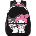 thumbnail image 2 of My Kawaii Melody Backpack Unisex Travel Lightweight Backpack Laptop Backpacks Shoulders Bag School Bag for Men Women, 2 of 7