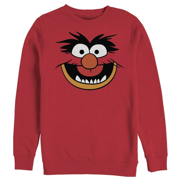 Men's The Muppets Animal Costume Sweatshirt Red Small