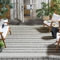 thumbnail image 4 of Safavieh Beach House Boyce Striped Indoor/Outdoor Area Rug, Gray/Ivory, 4' x 6', 4 of 8