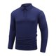 thumbnail image 1 of Blusa y camisa de manga larga con cuello vuelto para hombre, camisa deportiva de color liso con solapa y botones, blusa de poliéster de manga larga con solapa para hombre, 1 of 8