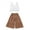 White, variant on Musuos Toddler Girl 2- Piece Outfits, 12M 18M 24M 3Y 4Y 5Y Casual Floral Lace Sleeveless Crop Tops Elastic Waist Flared Pants