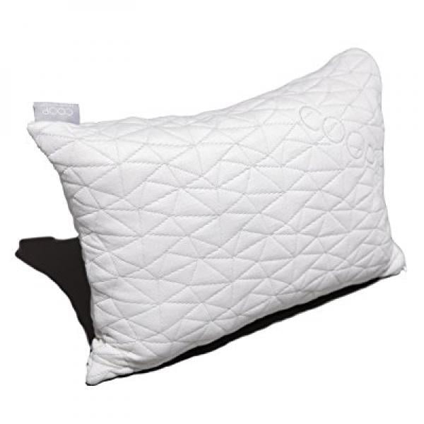 Coop Home Goods Shredded Memory Foam Toddler Pillow14x19 White