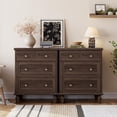 thumbnail image 3 of Kojooin Commode Vintage à 4 Tiroirs pour Chambre, Commode en Bois avec Pieds Fuselés, 3 of 7