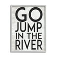 thumbnail image 5 of Stupell Industries Jump in the River Motivational Lake House Phrase Graphic Art Gray Framed Art Print Wall Art, Design by Lettered and Lined, 5 of 5