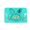 thumbnail image 4 of Mistaha Silicone Rabbit Baby Placemat Plate Set - Anti-slip Non-Spill Design with Divided Compartments for Balanced Meals - Safe and Easy to Clean - Ideal for 0-3 Years Old, 4 of 7