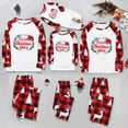 thumbnail image 6 of Odeerbi Christmas Pajamas for Family Holiday Long Sleeve Family Christmas Pajamas Matching Sets Dad Casual Printed Top with Bottom Outfits Home Wear Sleepwear Family Matching PJs Set Red, 6 of 6