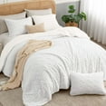 thumbnail image 4 of Twin Comforter Set - Super Soft Sherpa White Comforter for Twin Size Bed, Luxury Warm Bedding Set for Winter, Fuzzy Bed Set 2 Piece (1 Comforter, 1 Pillowcase), 4 of 13