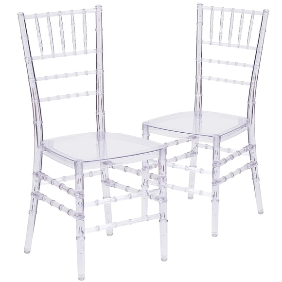 Bowery Hill Stacking Chiavari Dining Chair in Crystal Ice