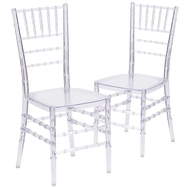 Bowery Hill Stacking Chiavari Dining Chair in Crystal Ice